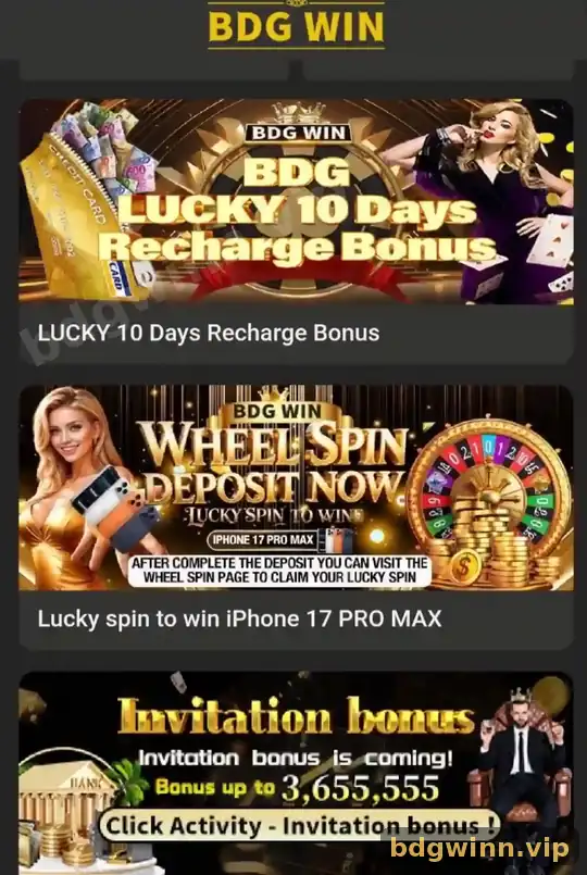 BDG Invitation bonus banner saying bonus up to 3,655,555 in the Activity tab